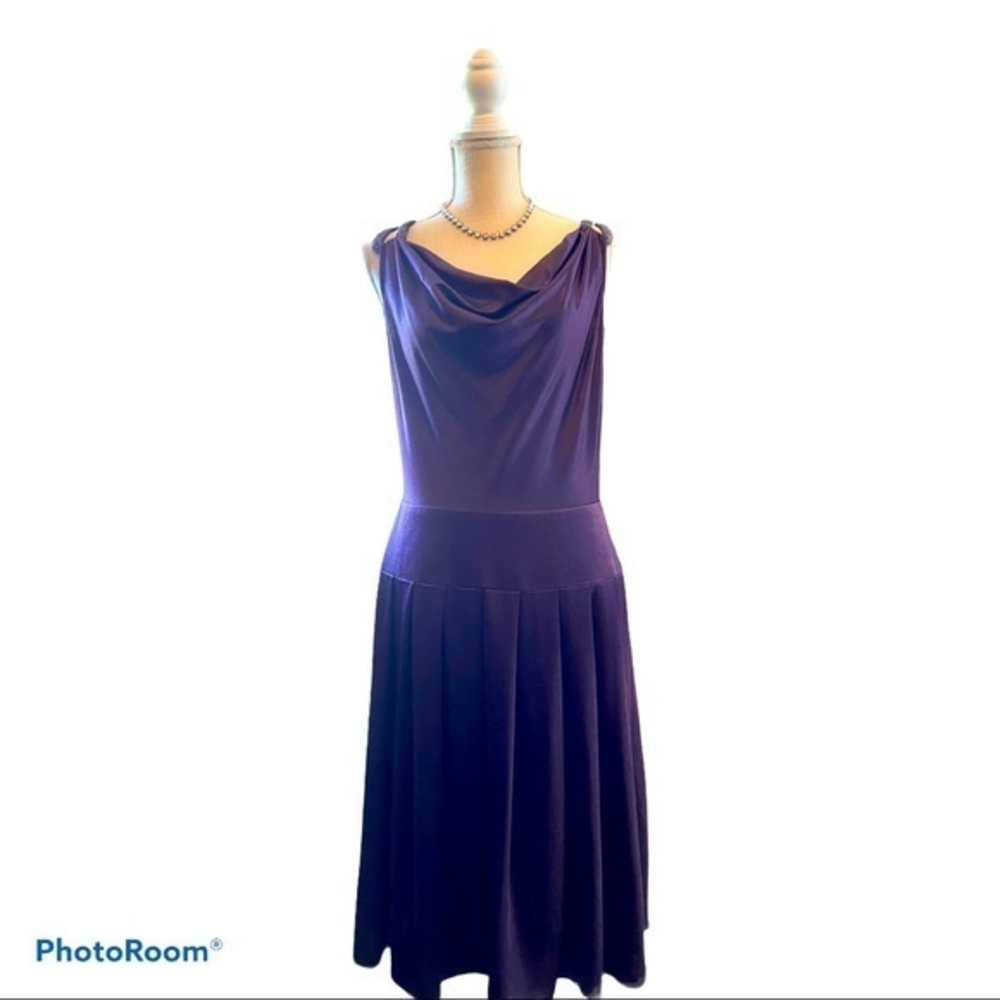 Andrianna Papell‎ size 10 eggplant gorgeous Dress